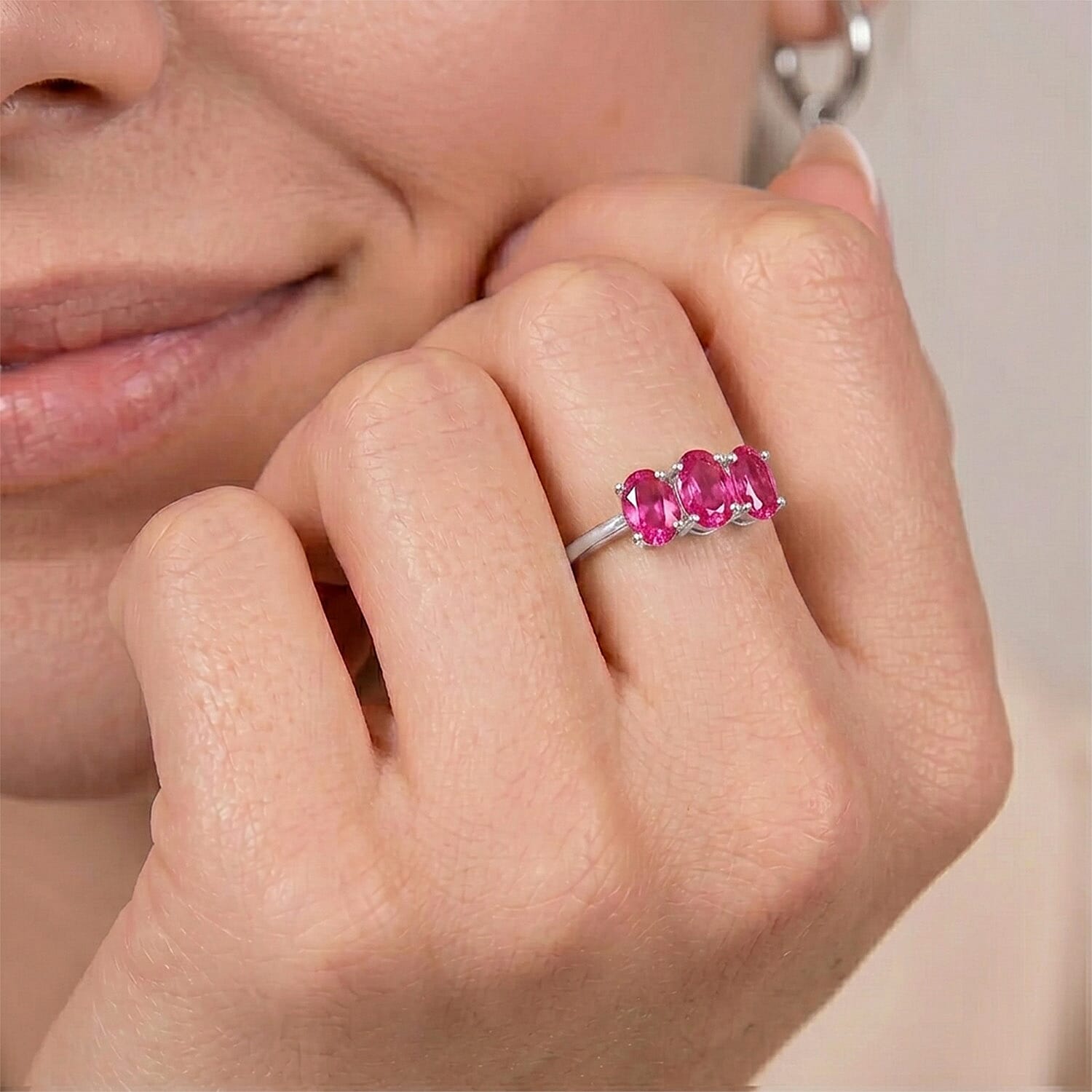 Trilogy Ring in Sterling Silver