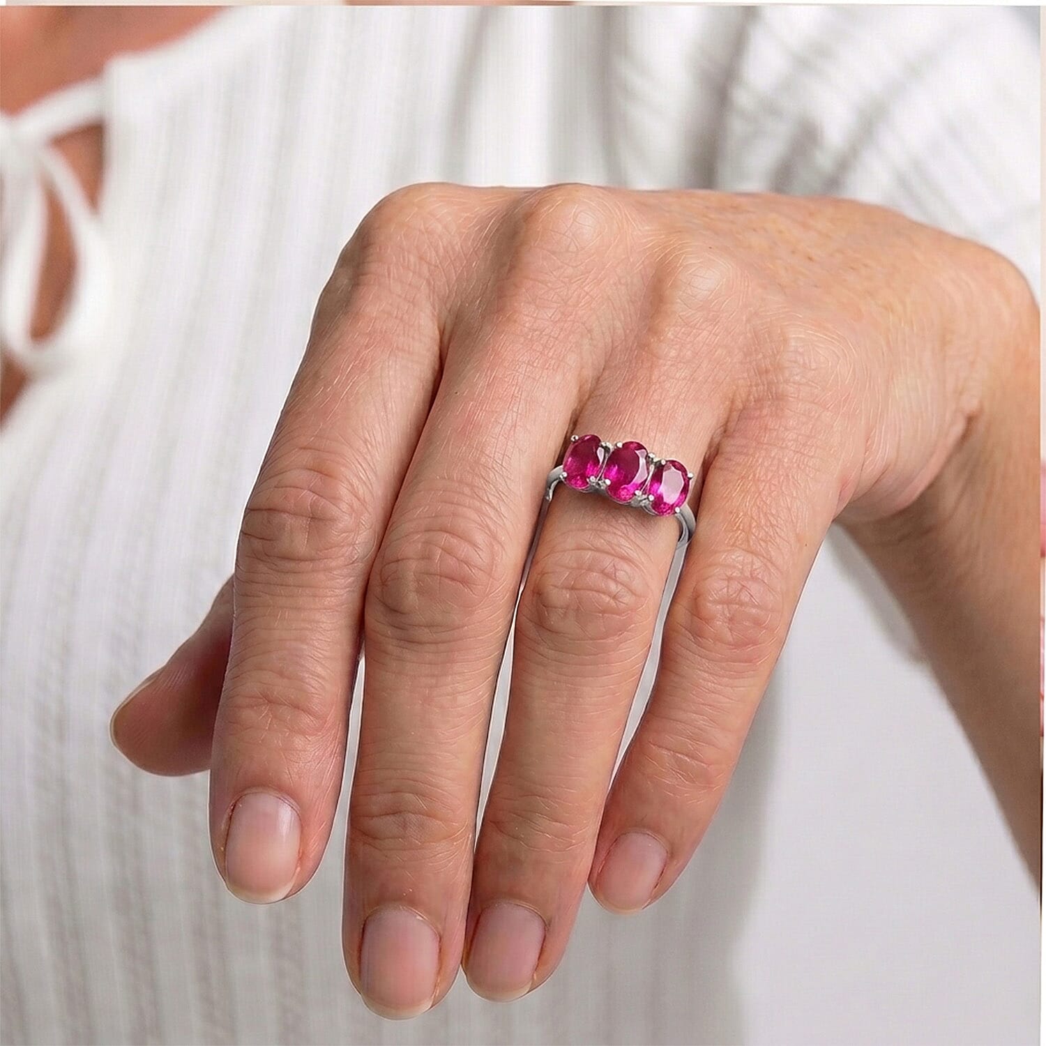 Trilogy Ring in Sterling Silver