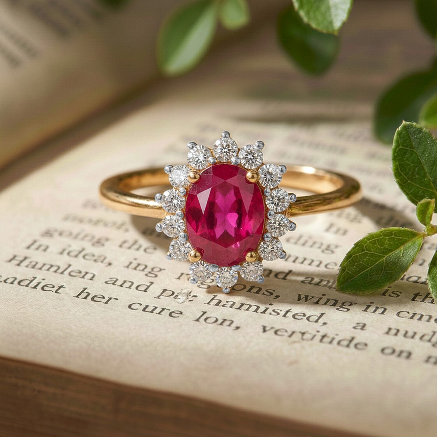 Princess Diana Inspired Halo Ring in Sterling Silver