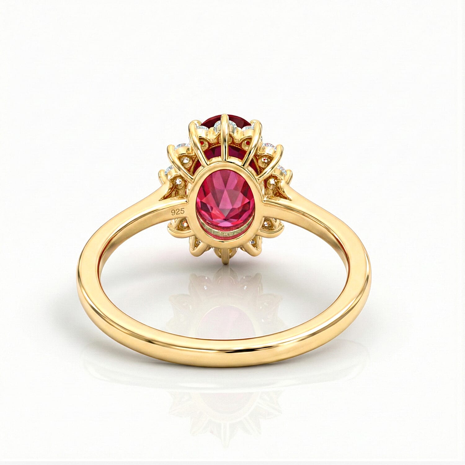 Princess Diana Inspired Halo Ring in Sterling Silver