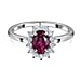 Princess Diana Inspired Halo Ring in Sterling Silver