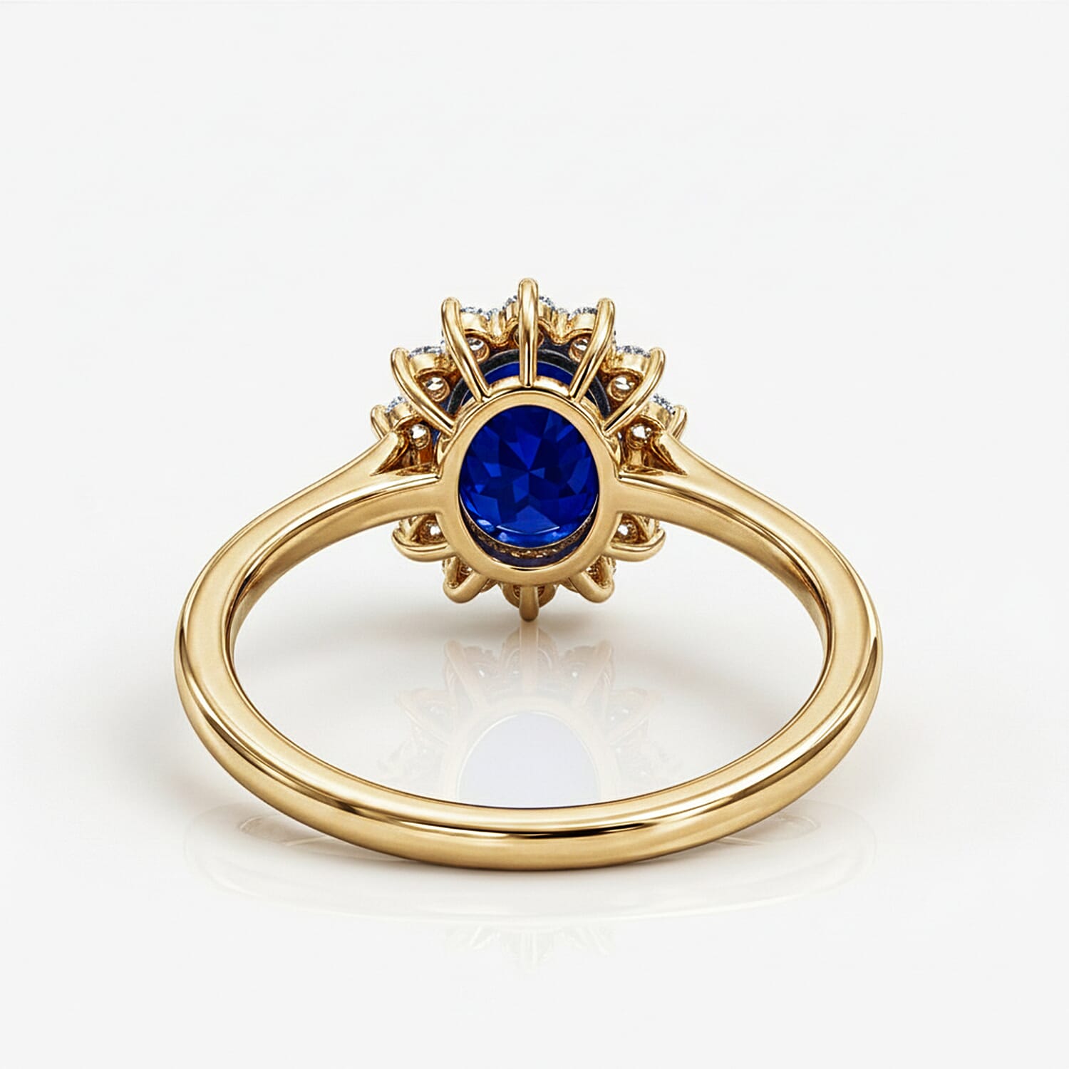 Princess Diana Inspired Halo Ring in Sterling Silver