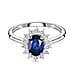 Princess Diana Inspired Halo Ring in Sterling Silver