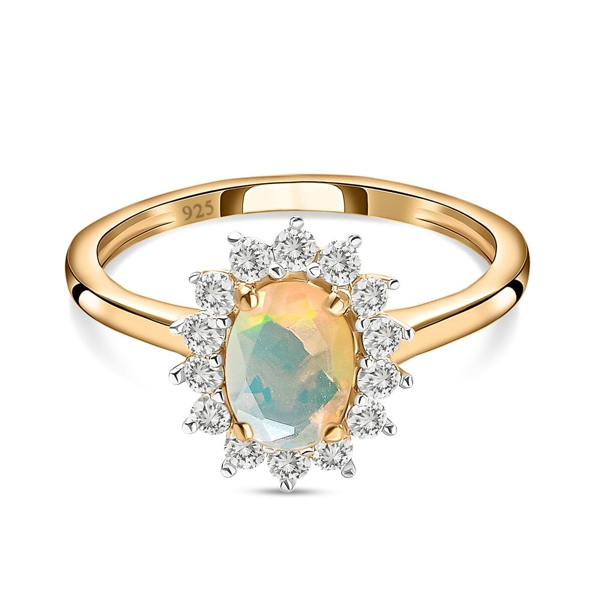 Princess Diana Inspired Halo Ring in Sterling Silver