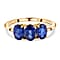 Masoala Sapphire Trilogy Ring in Sterling Silver