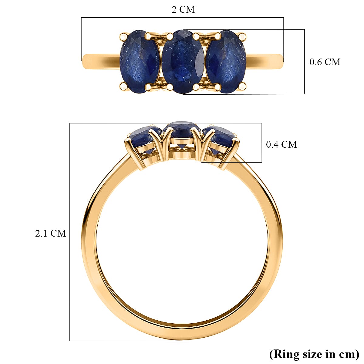 Trilogy Ring in Sterling Silver