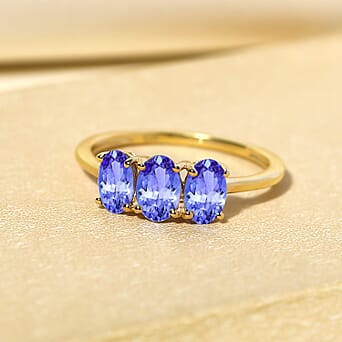 https://tjcuk.sirv.com/Products/74/4/7442510/Tanzanite-Trilogy-Ring-in-14K-Gold-Overlay-Sterling-Silver_7442510_1.jpg?w=342&h=342