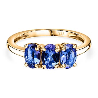 https://tjcuk.sirv.com/Products/74/4/7442511/Tanzanite-Trilogy-Ring-in-14K-Gold-Overlay-Sterling-Silver_7442511.jpg?w=342&h=342