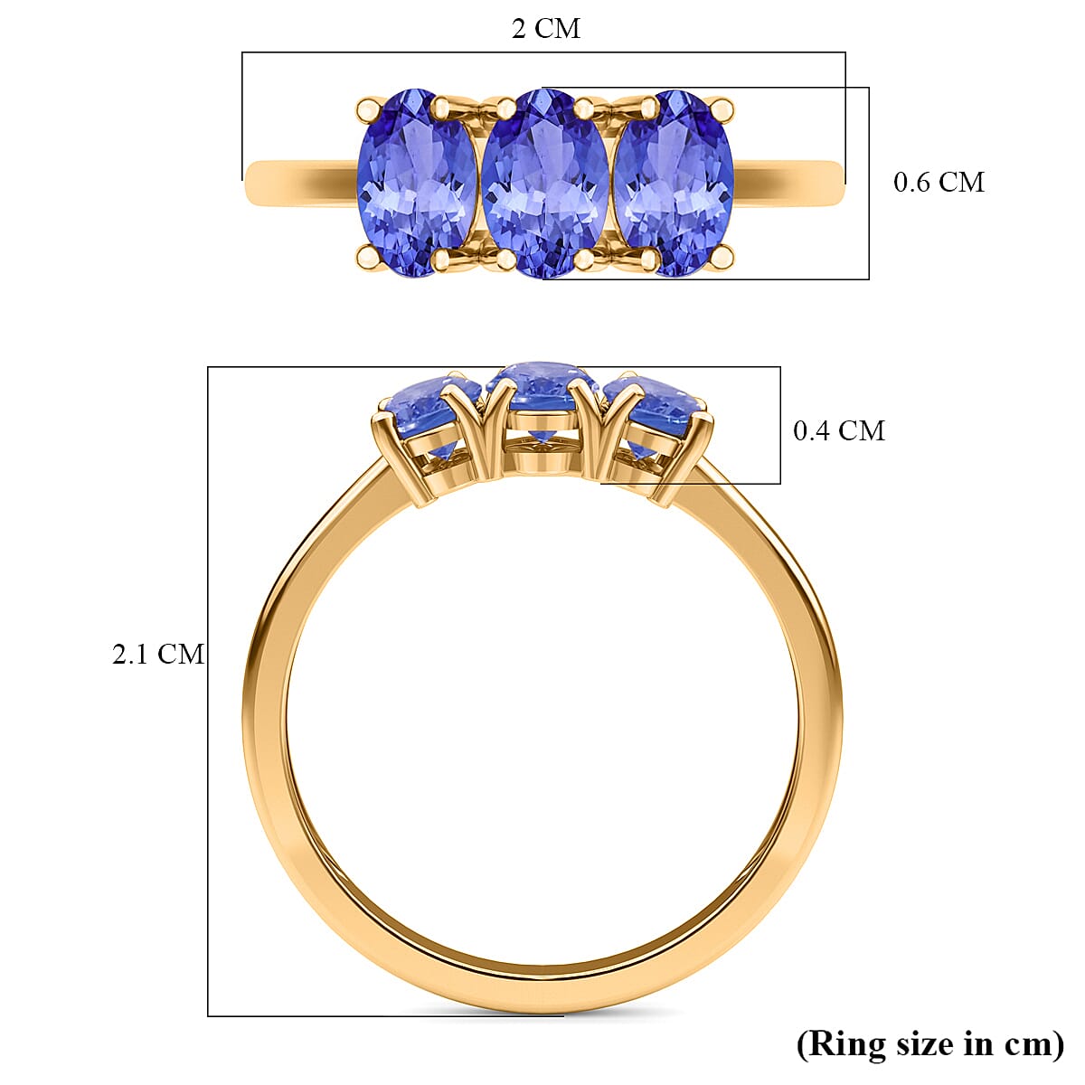 Trilogy Ring in Sterling Silver