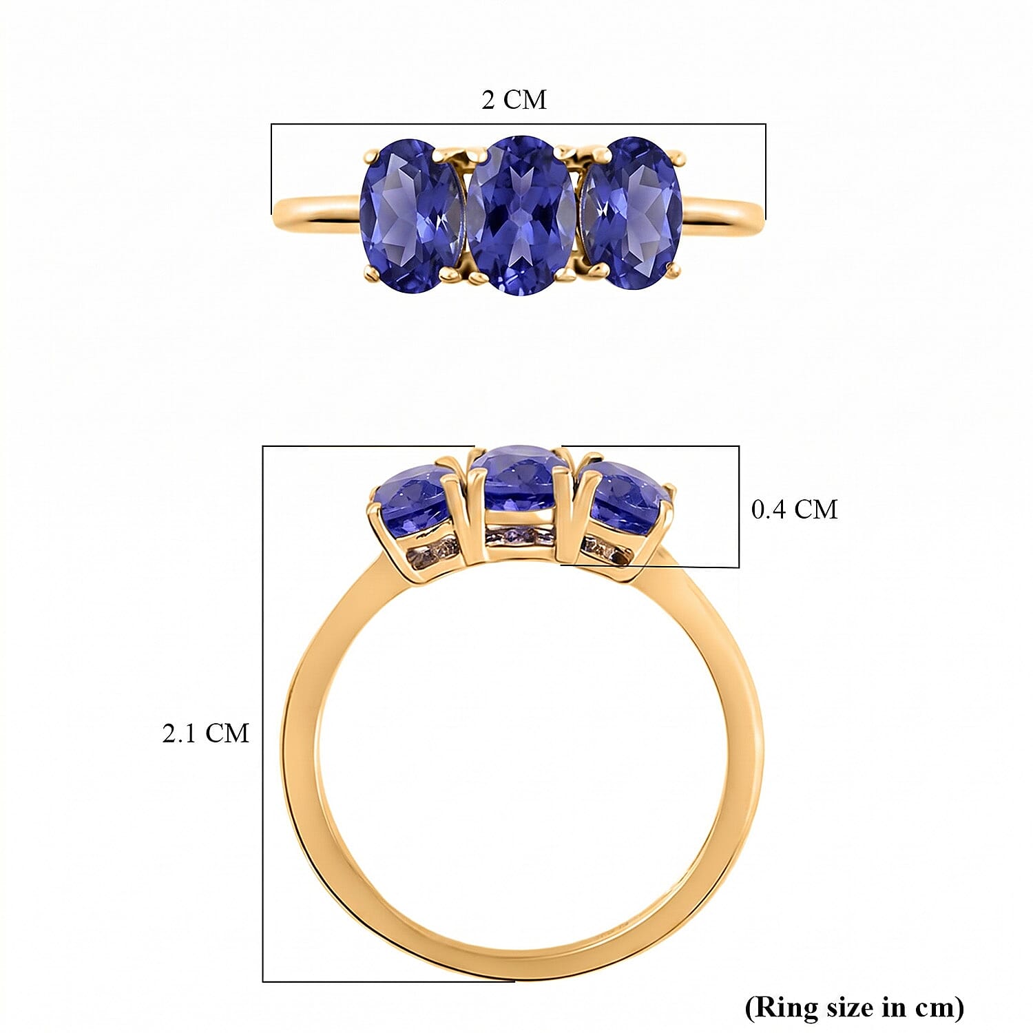 Trilogy Ring in Sterling Silver