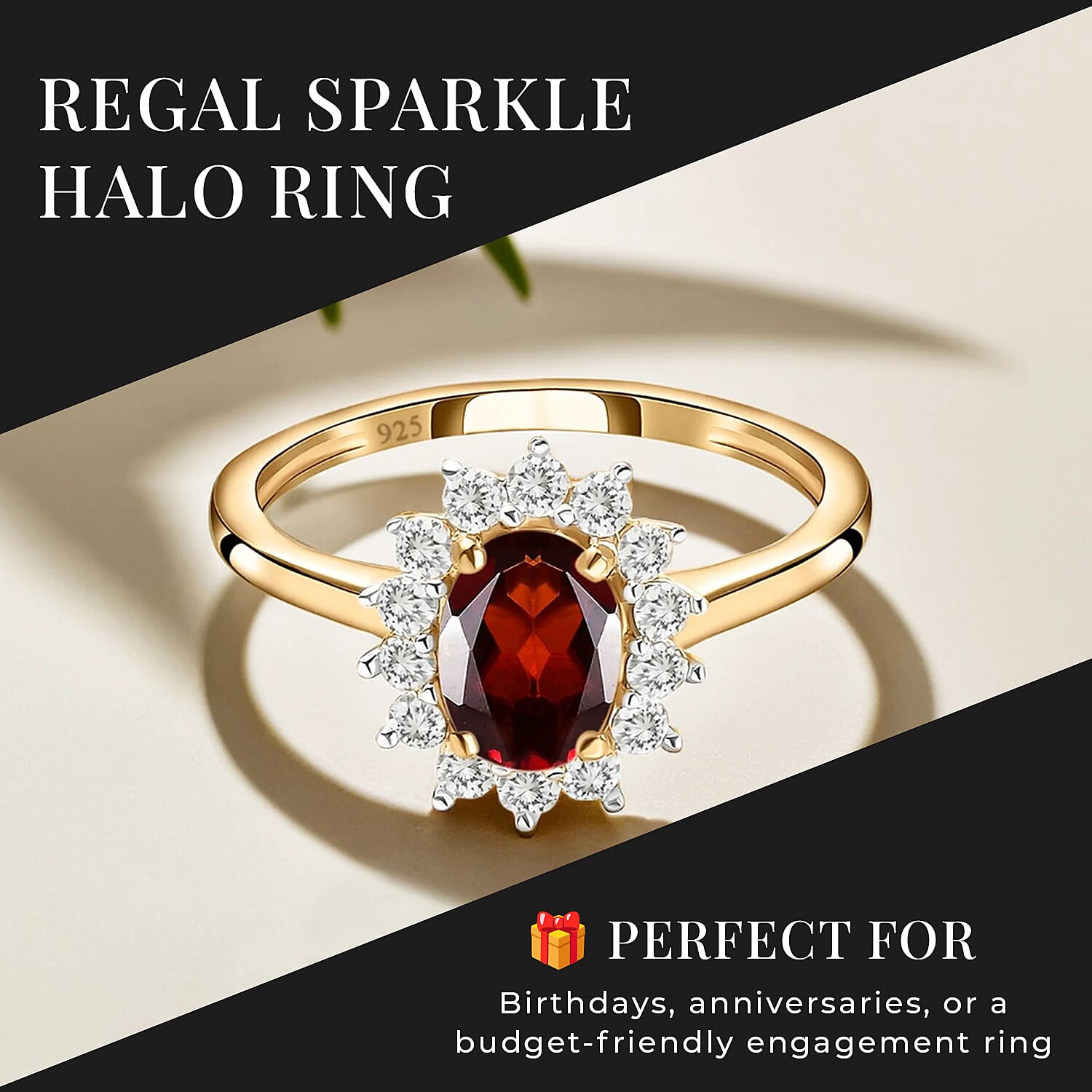 Princess Diana Inspired Halo Ring in Sterling Silver