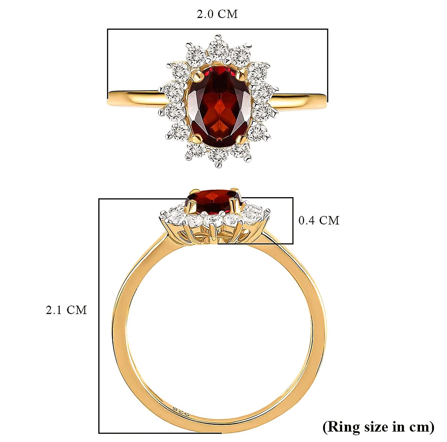 Princess Diana Inspired Halo Ring in Sterling Silver