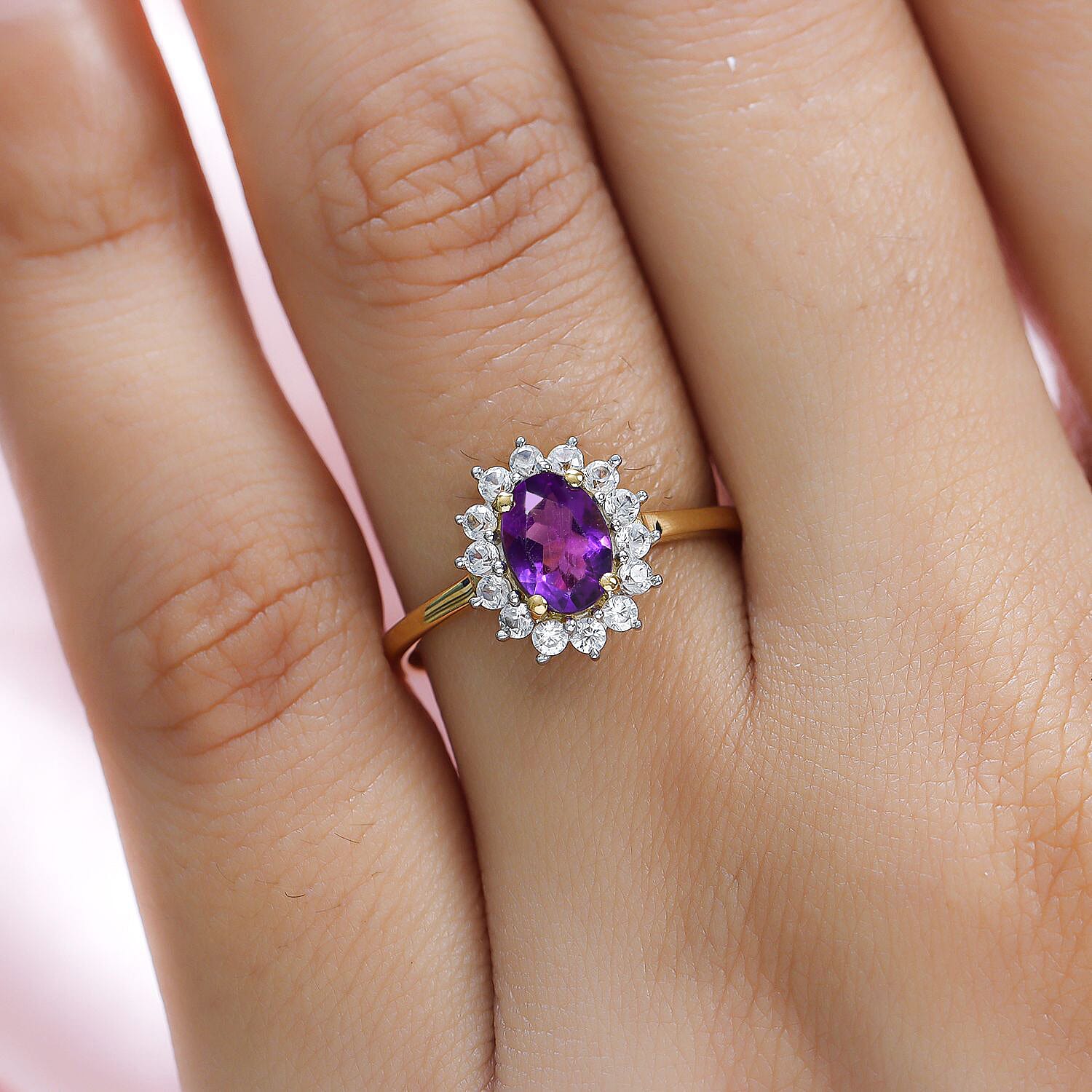 Princess Diana Inspired Halo Ring in Sterling Silver