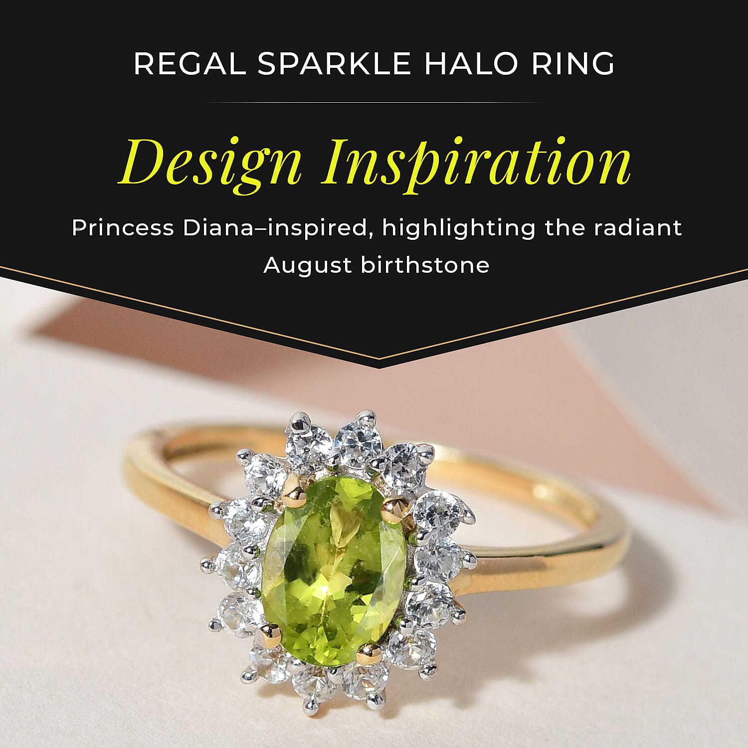Princess Diana Inspired Halo Ring in Sterling Silver