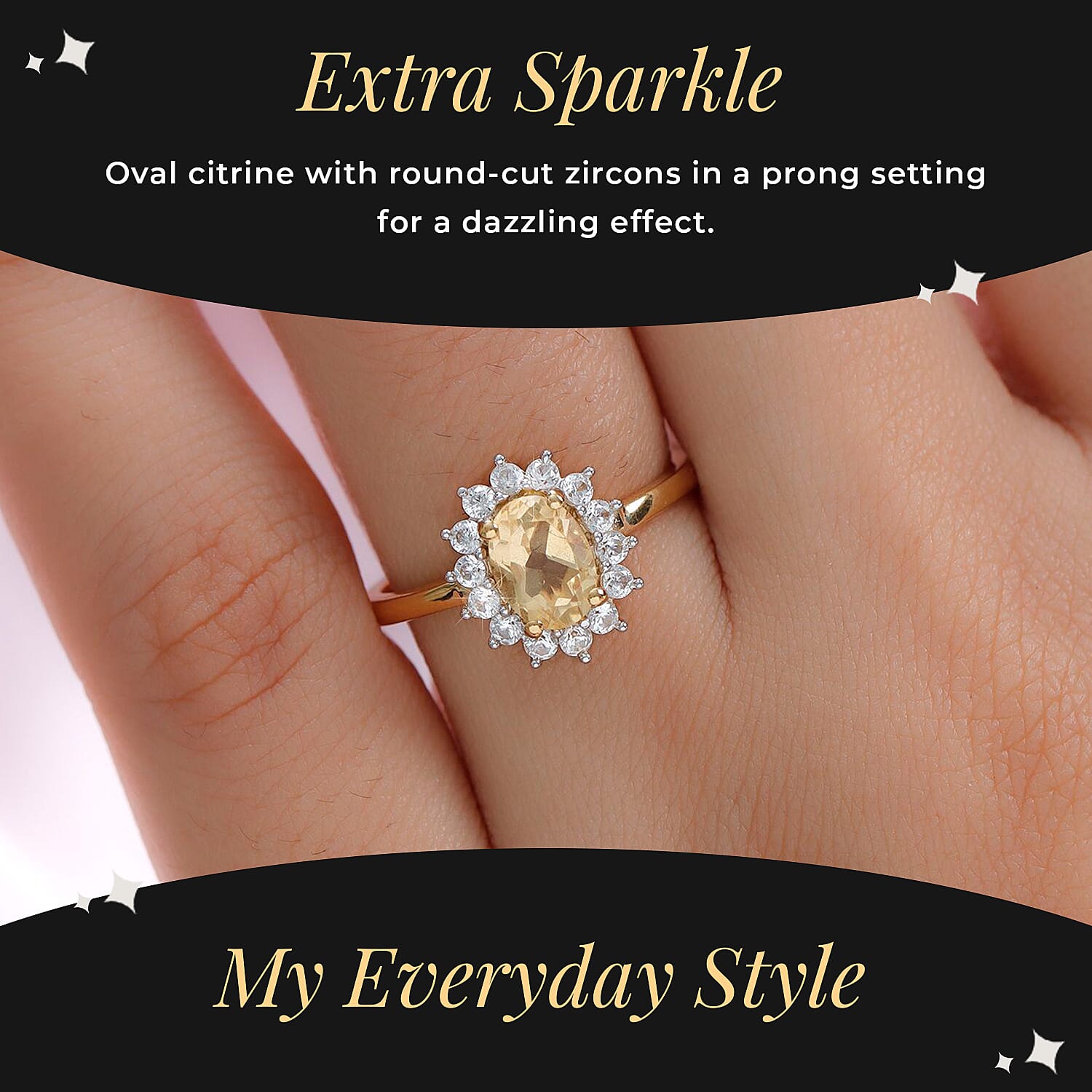 Princess Diana Inspired Halo Ring in Sterling Silver