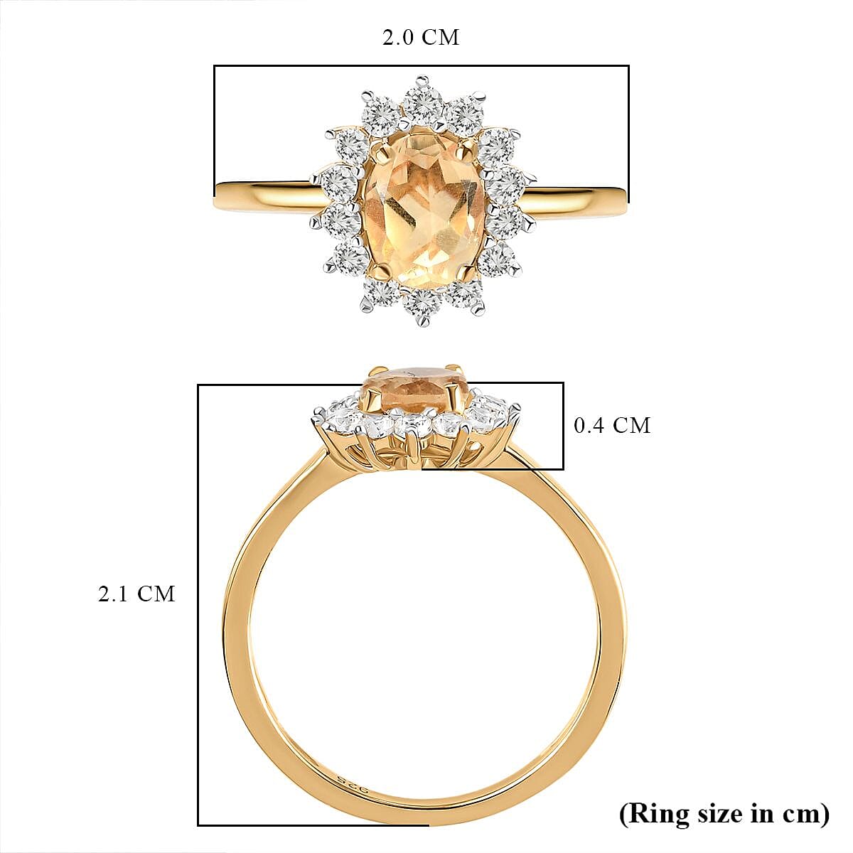 Princess Diana Inspired Halo Ring in Sterling Silver