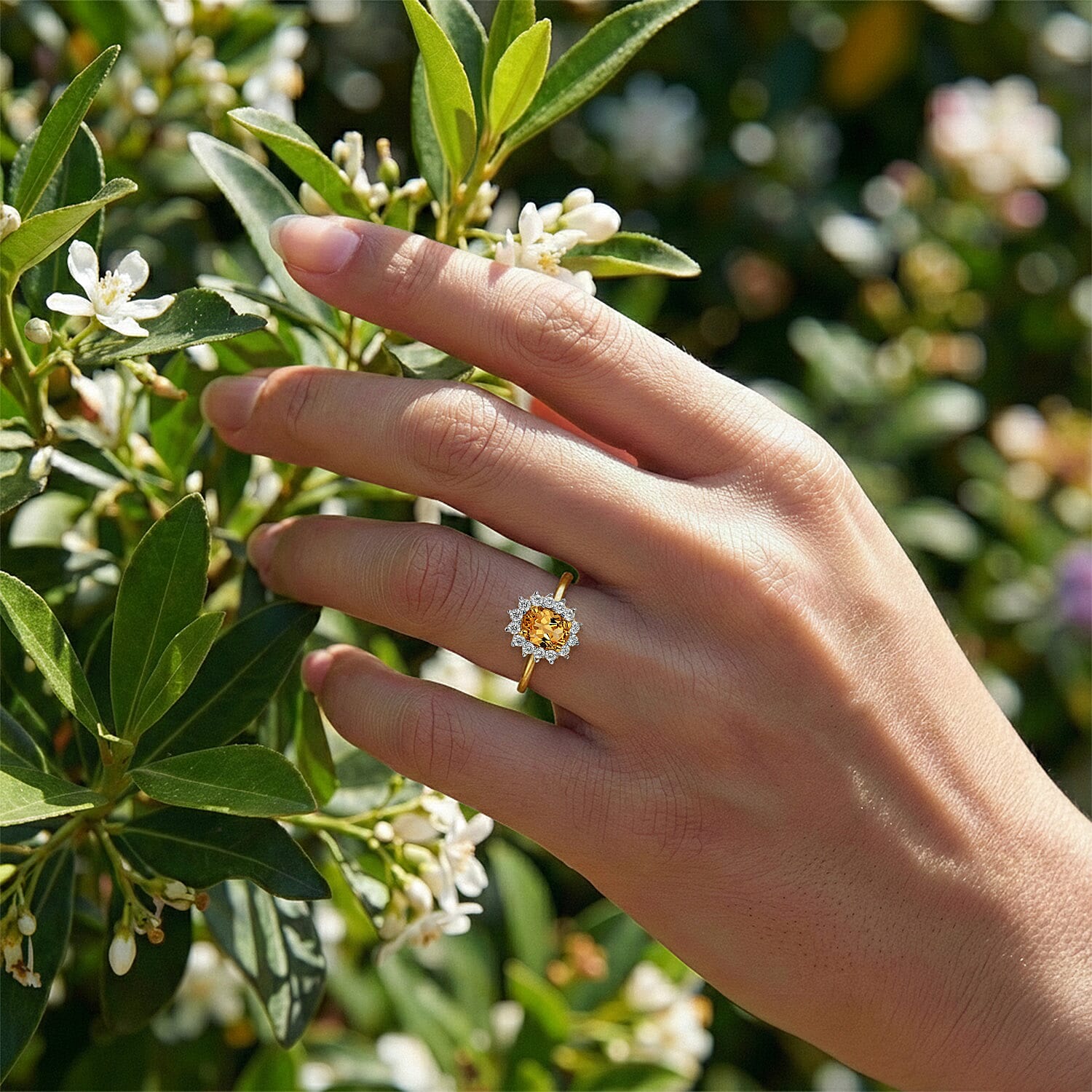 Princess Diana Inspired Halo Ring in Sterling Silver