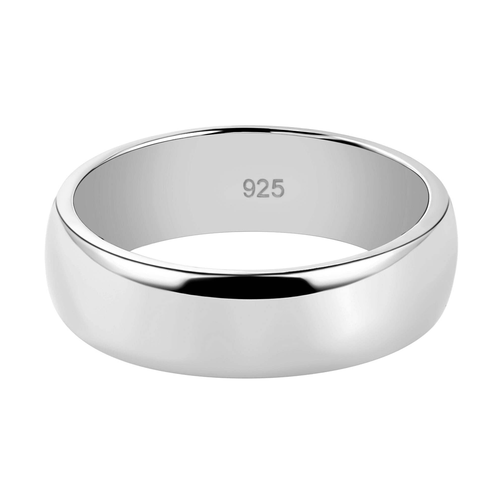 I Love You Engraved Band Ring in Sterling Silver