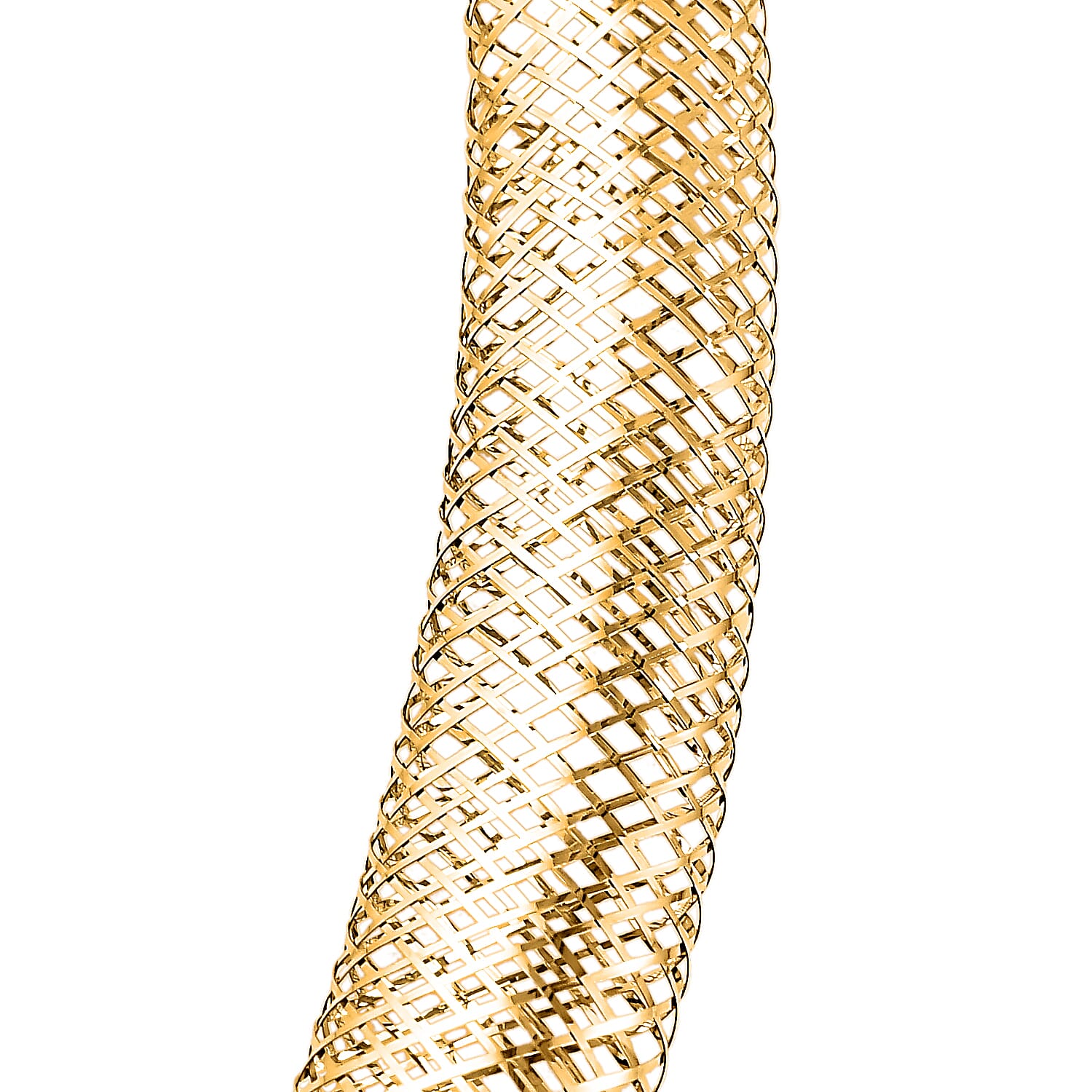 Maestro Collection- 9K Yellow Mesh Omega Necklace (Size - 18), Gold Wt. 2.20 Gms