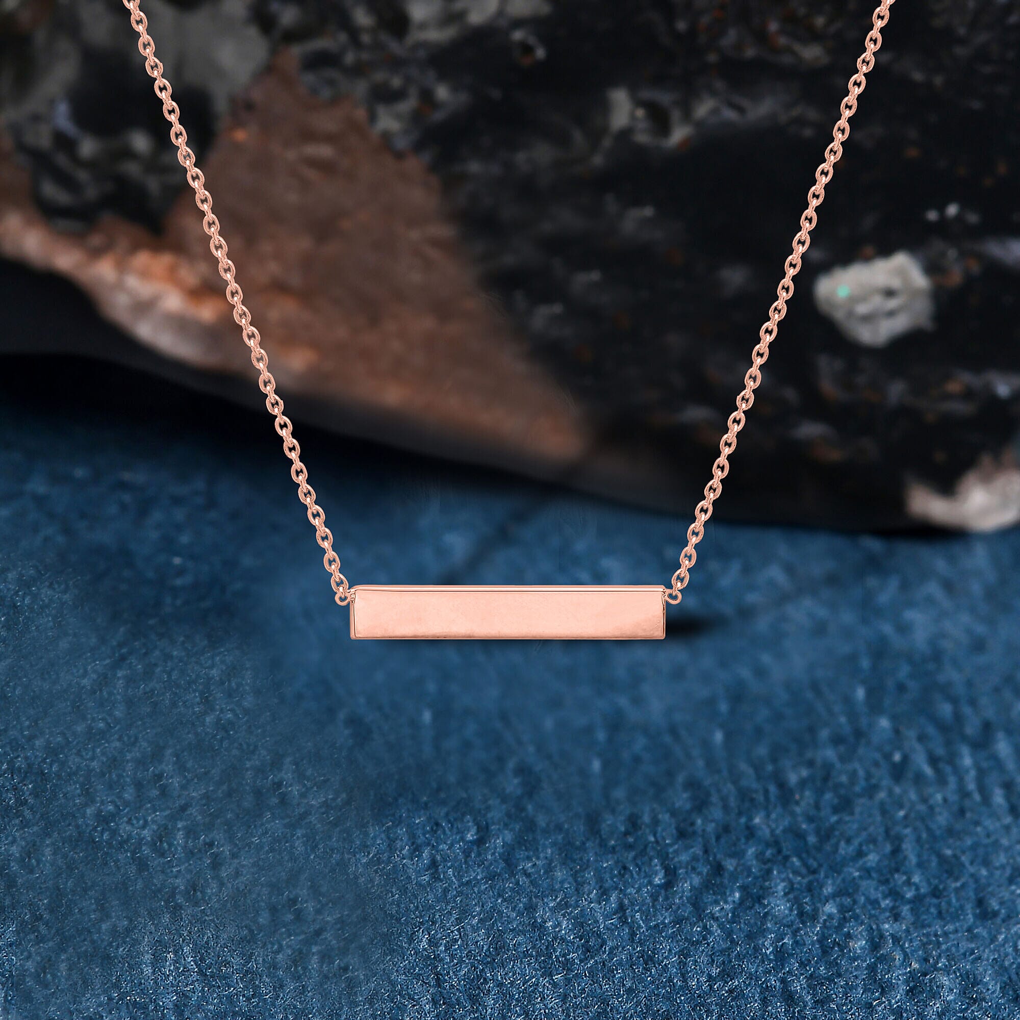9K Rose Gold  NecklaceE (Size - 17),  Gold Wt. 1.7 Gms