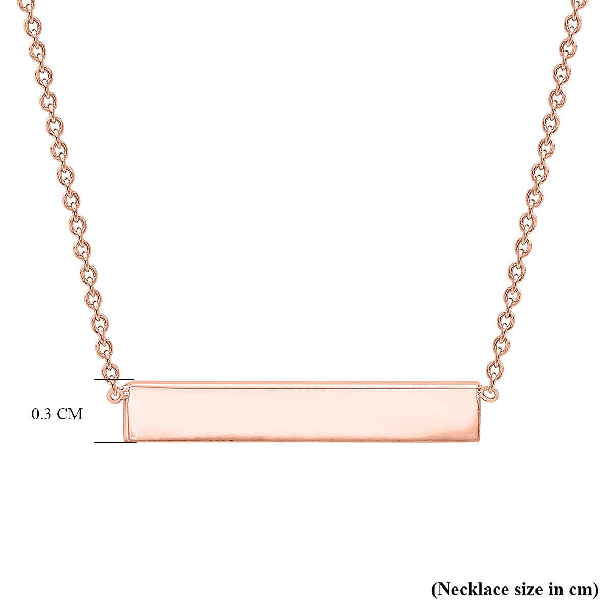 9K Rose Gold  NecklaceE (Size - 17),  Gold Wt. 1.7 Gms