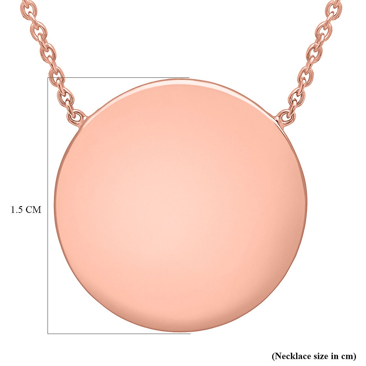 9K Rose Gold  NecklaceE (Size - 17),  Gold Wt. 2.8 Gms