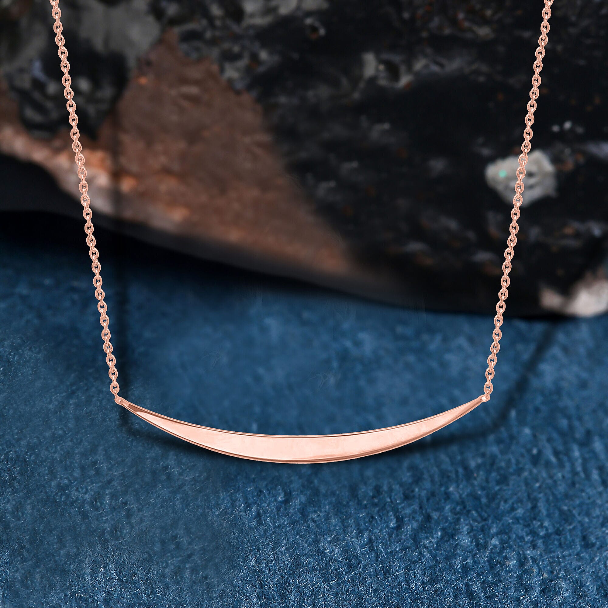 9K Rose Gold  NecklaceE (Size - 17),  Gold Wt. 2 Gms