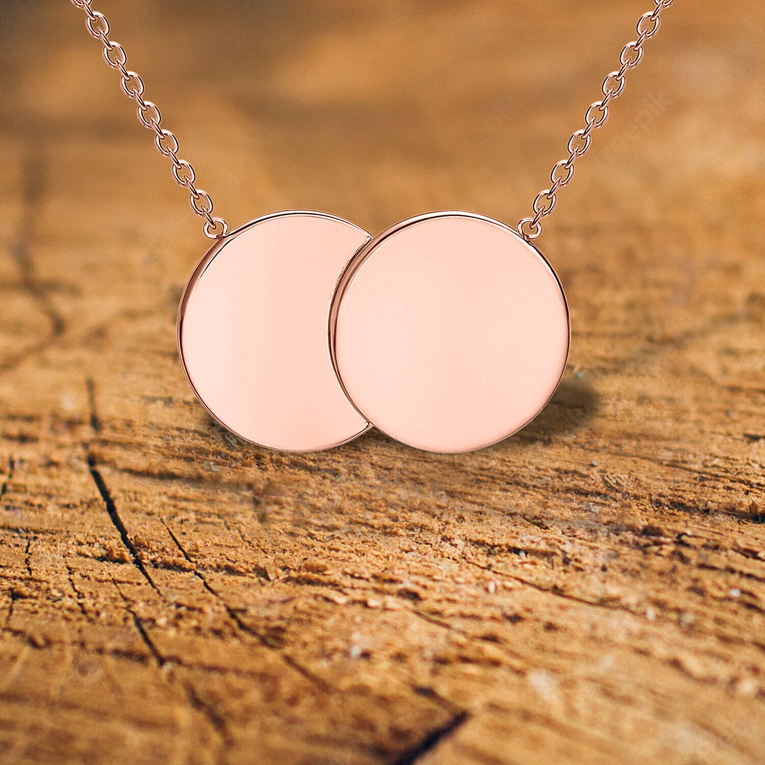 9K Rose Gold  NecklaceE (Size - 17),  Gold Wt. 2.4 Gms