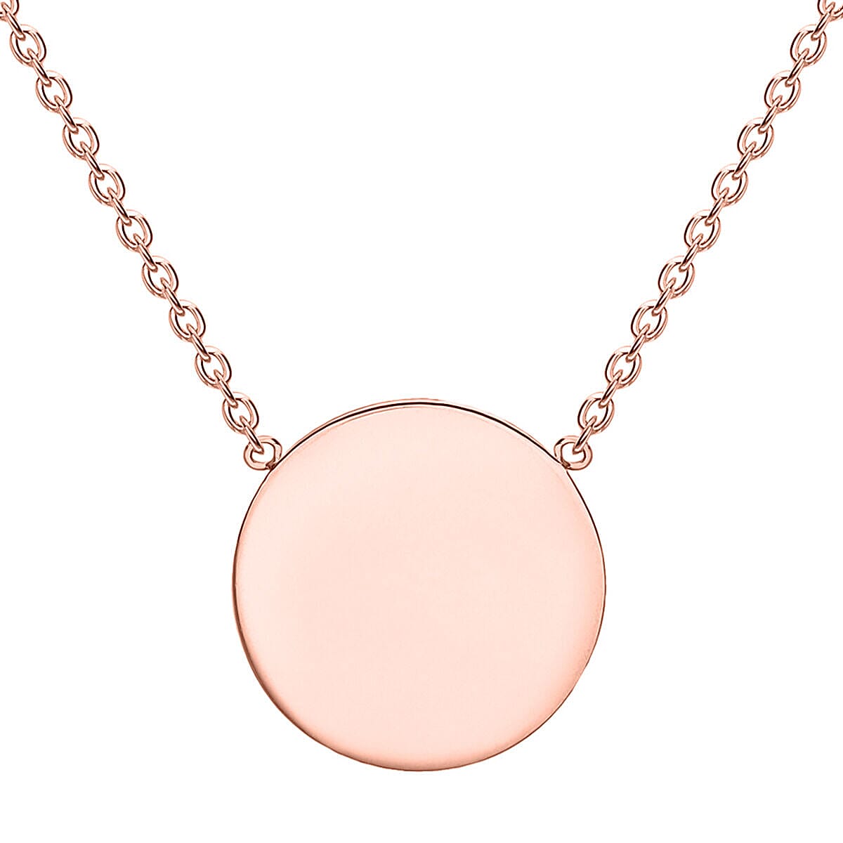 9K Rose Gold  NecklaceE (Size - 17),  Gold Wt. 1.9 Gms