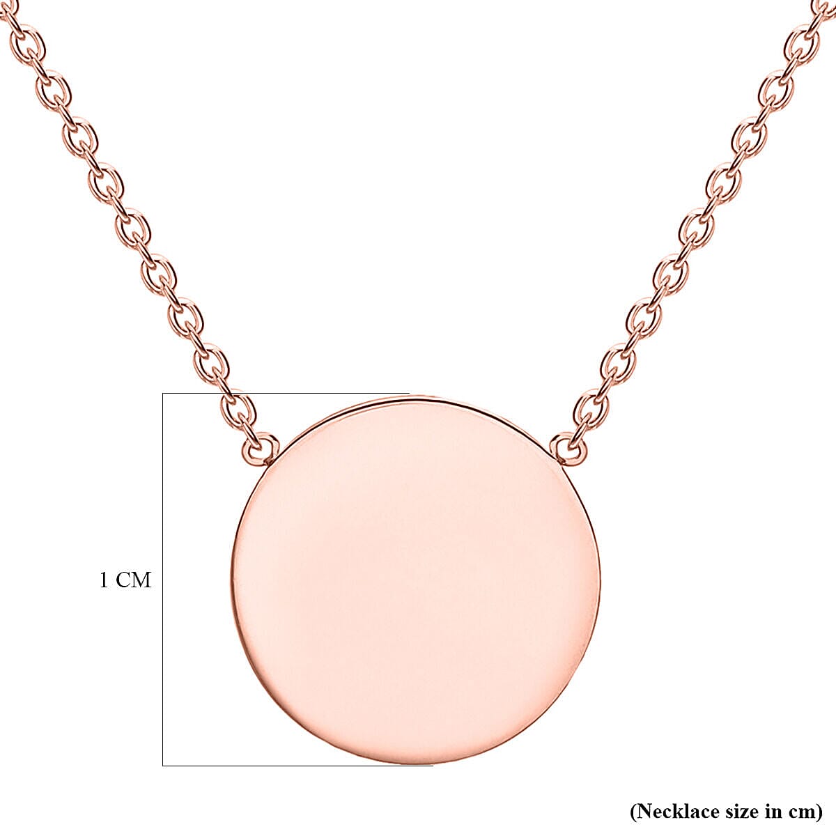 9K Rose Gold  NecklaceE (Size - 17),  Gold Wt. 1.9 Gms