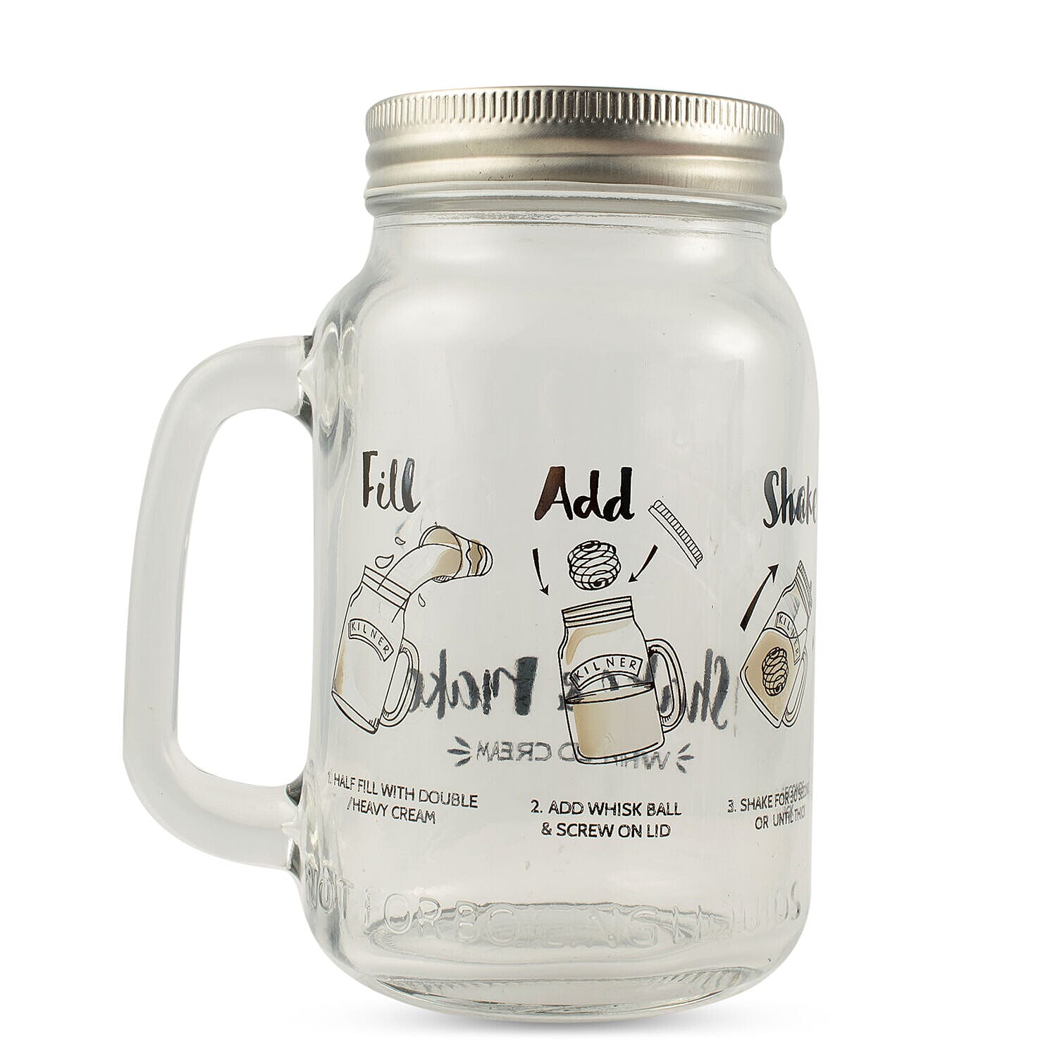 Kilner Shake and Make Whipped Cream Jar