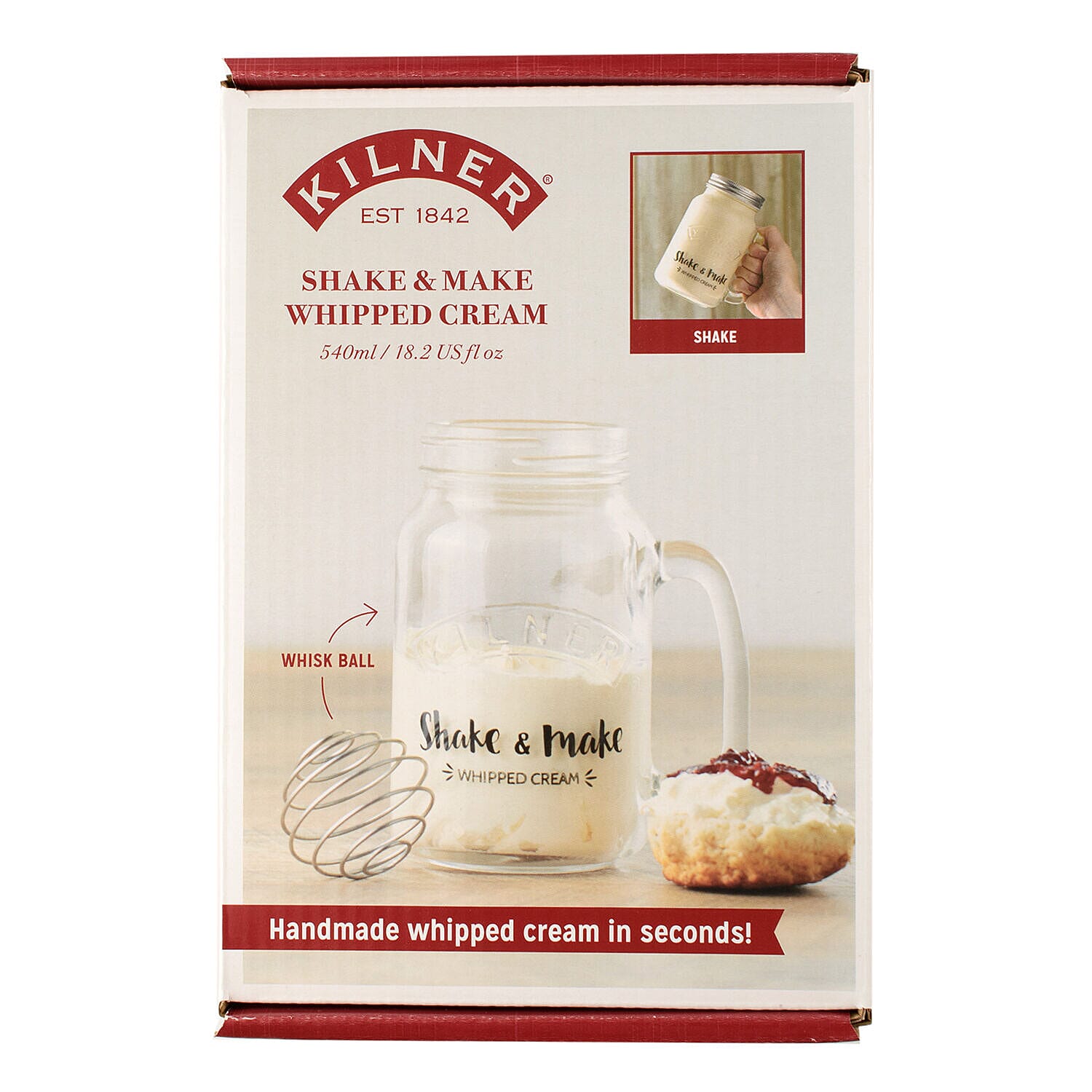 Kilner Shake and Make Whipped Cream Jar