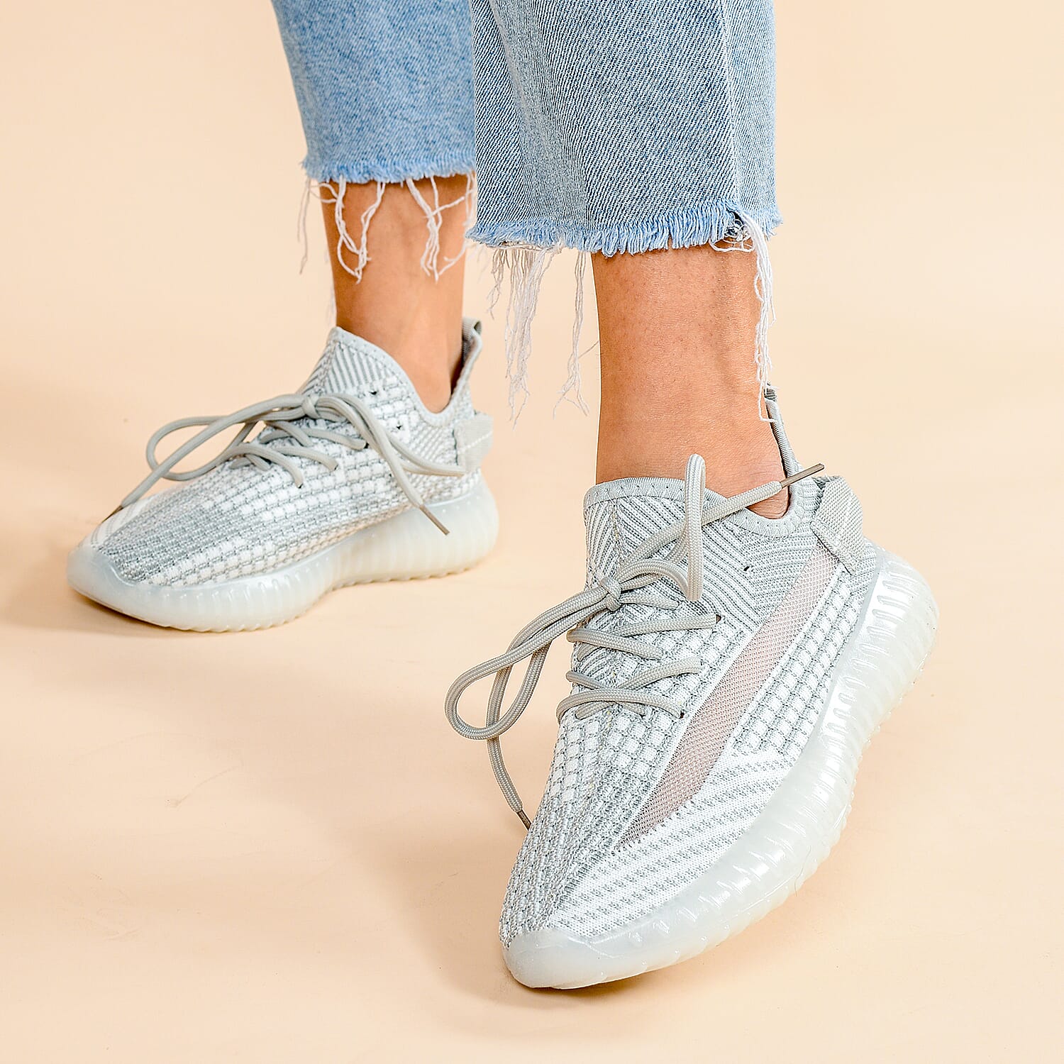 LA MAREY Lace-Up Trainers - Black & Grey