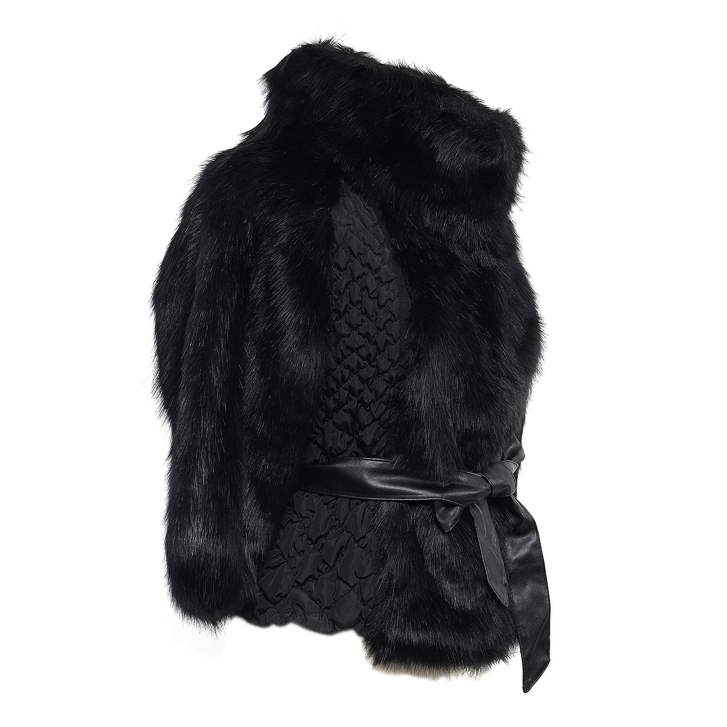 19V69 ITALIA by Alessandro Versace Soft Jacket with Ribbon (Size L-XL) - Black