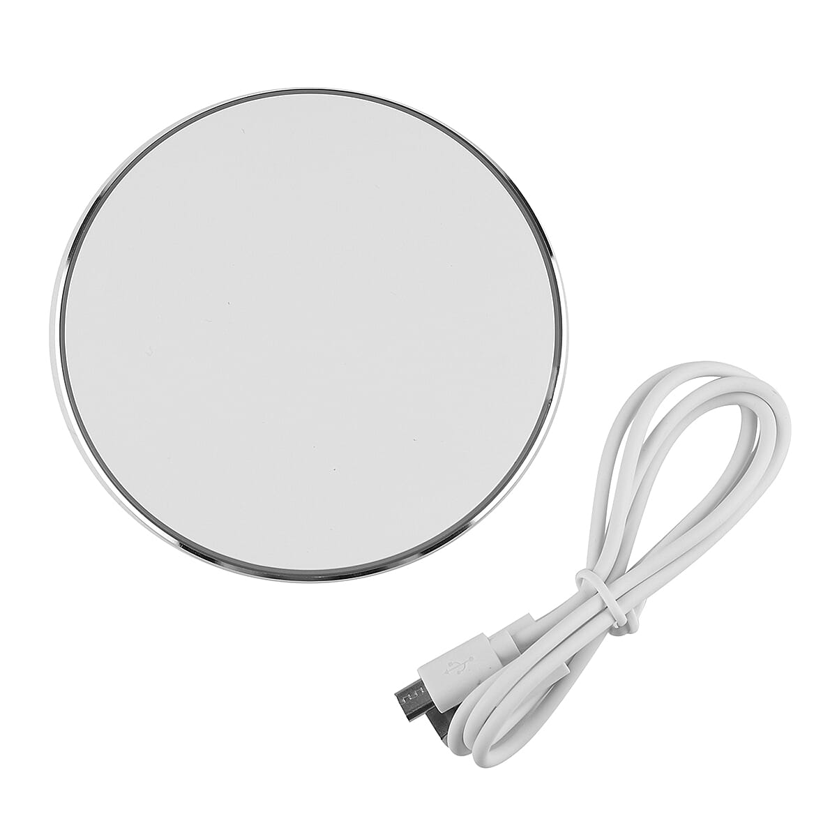 10W Wireless Fast Charger with LED Indicator - White