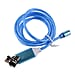 3 in 1 Magnetic Charging Cable with 3 Connectors For Phone and iPad-Blue