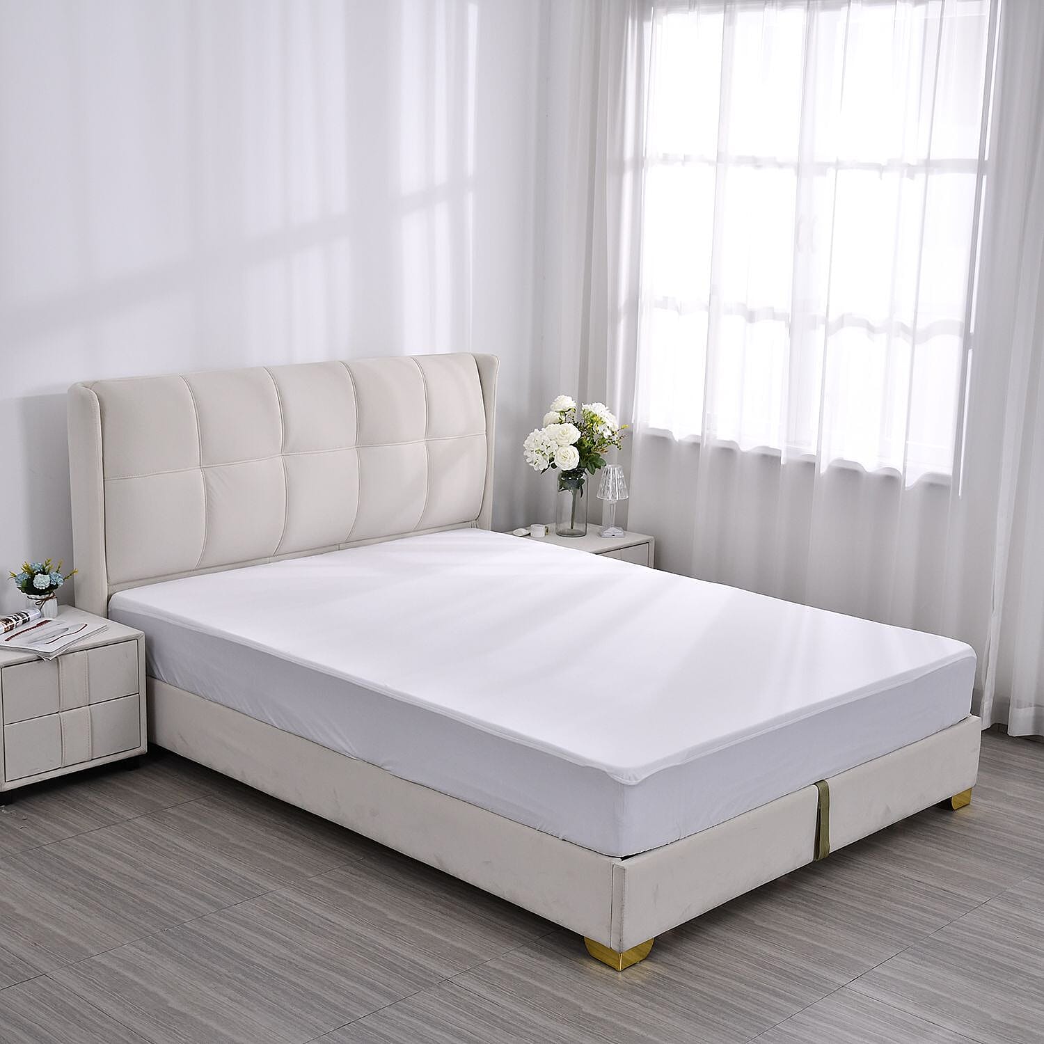 Homesmart Anti Bacterial Waterproof Mattress Protector - King