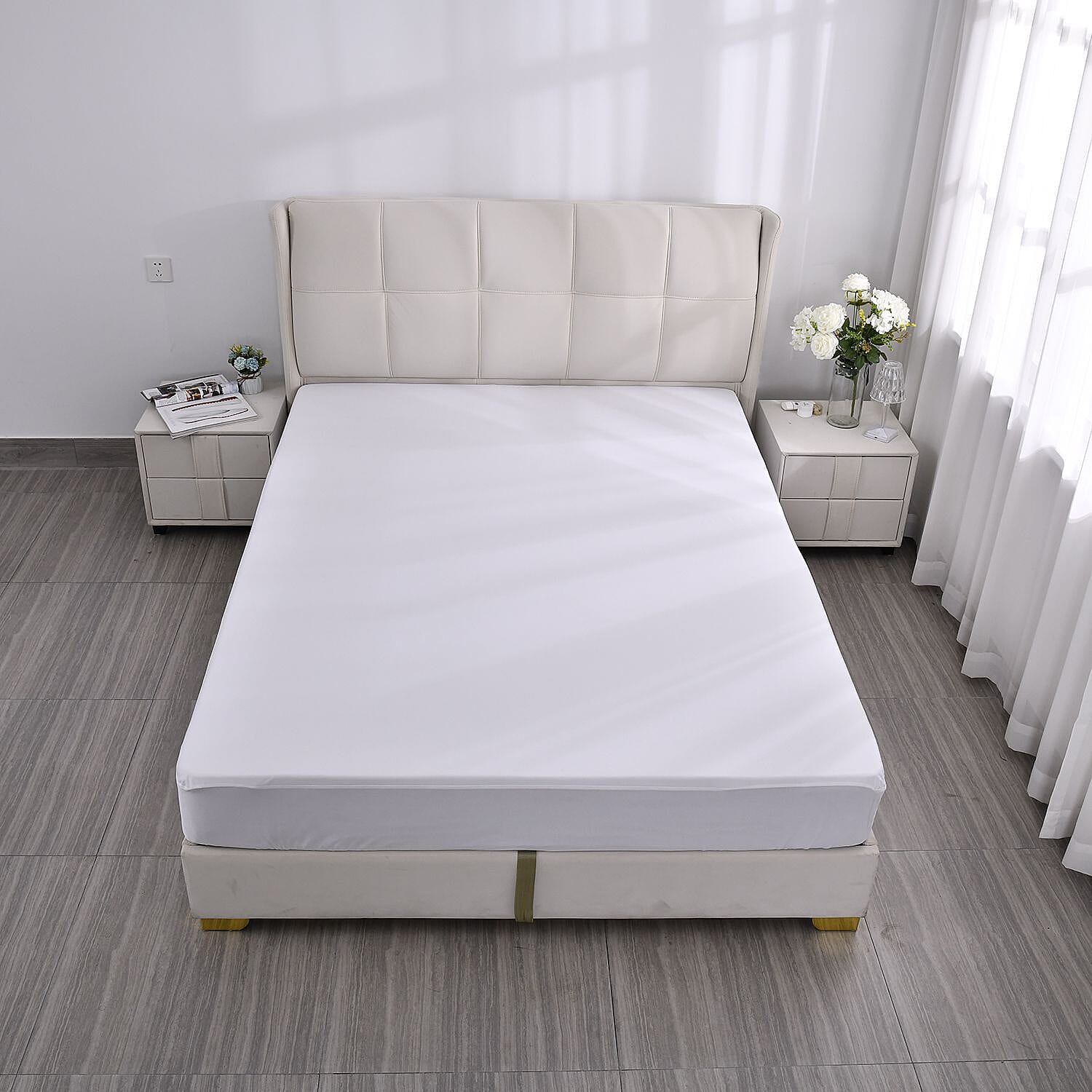 Homesmart Anti Bacterial Waterproof Mattress Protector - King