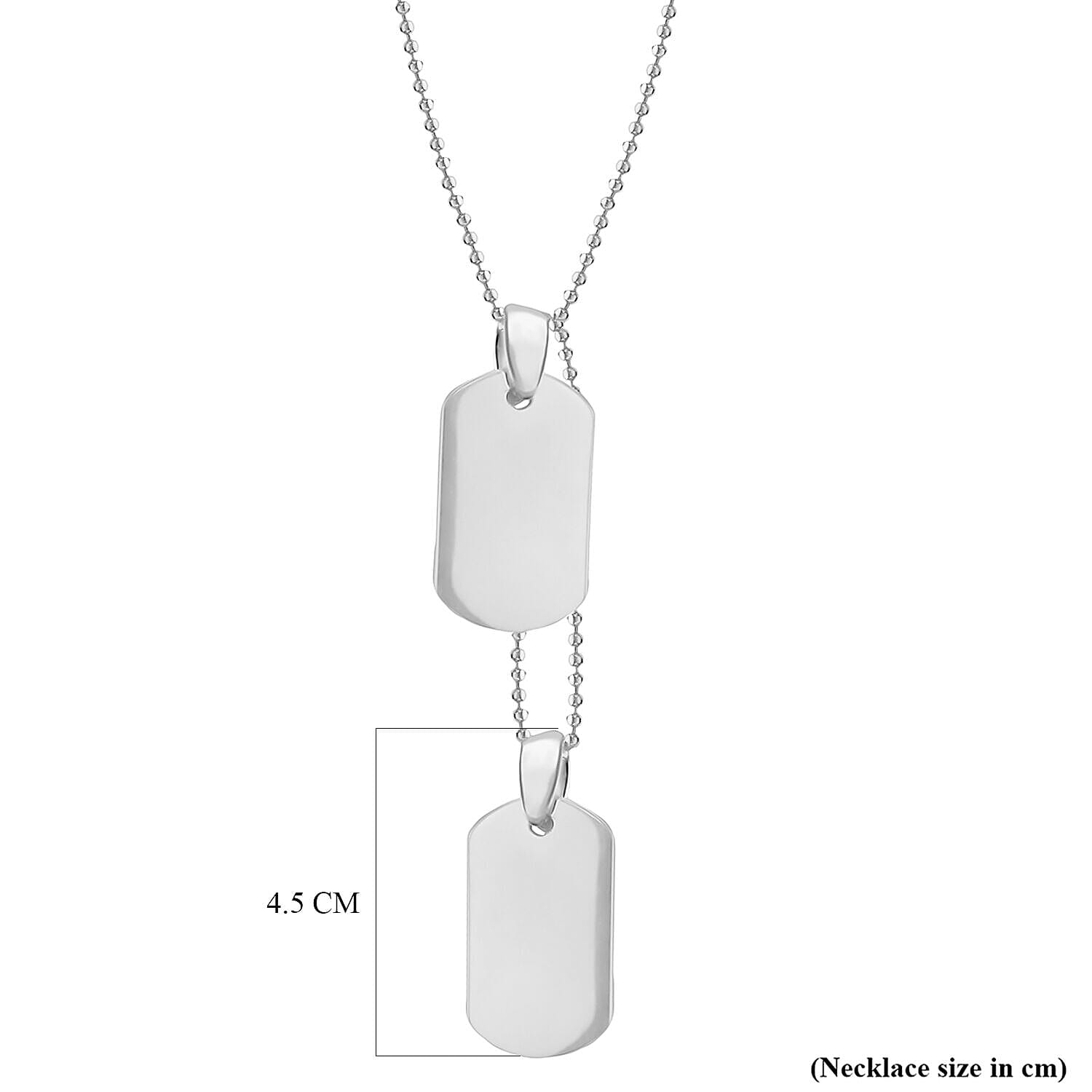 Sterling Silver NecklaceE (Size - 18),  Silver Wt. 10.2 Gms