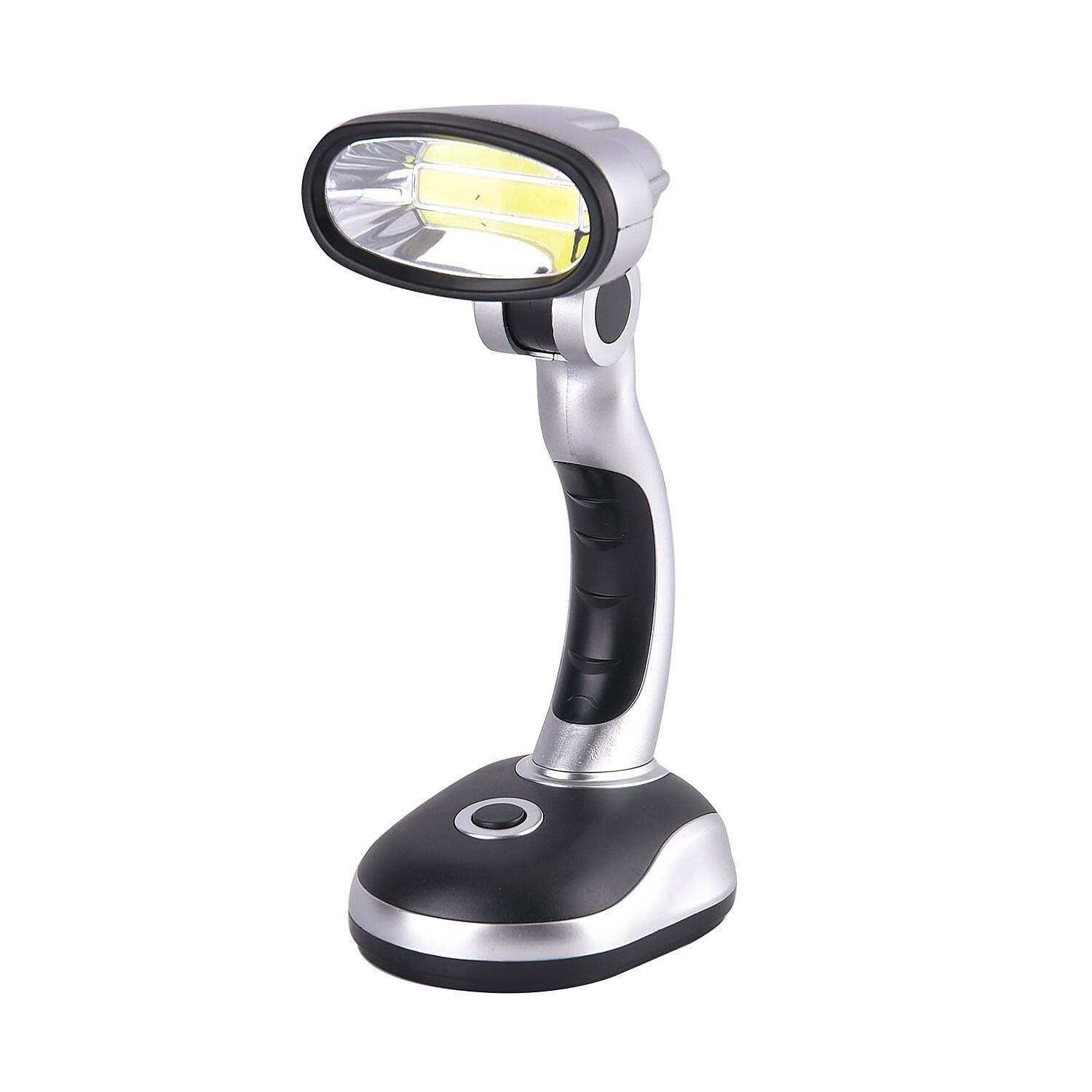 Homesmart Table Lamp (Size 20x11x8 cm) 3xAA Batteries (Not Inc.) - Silver - Black