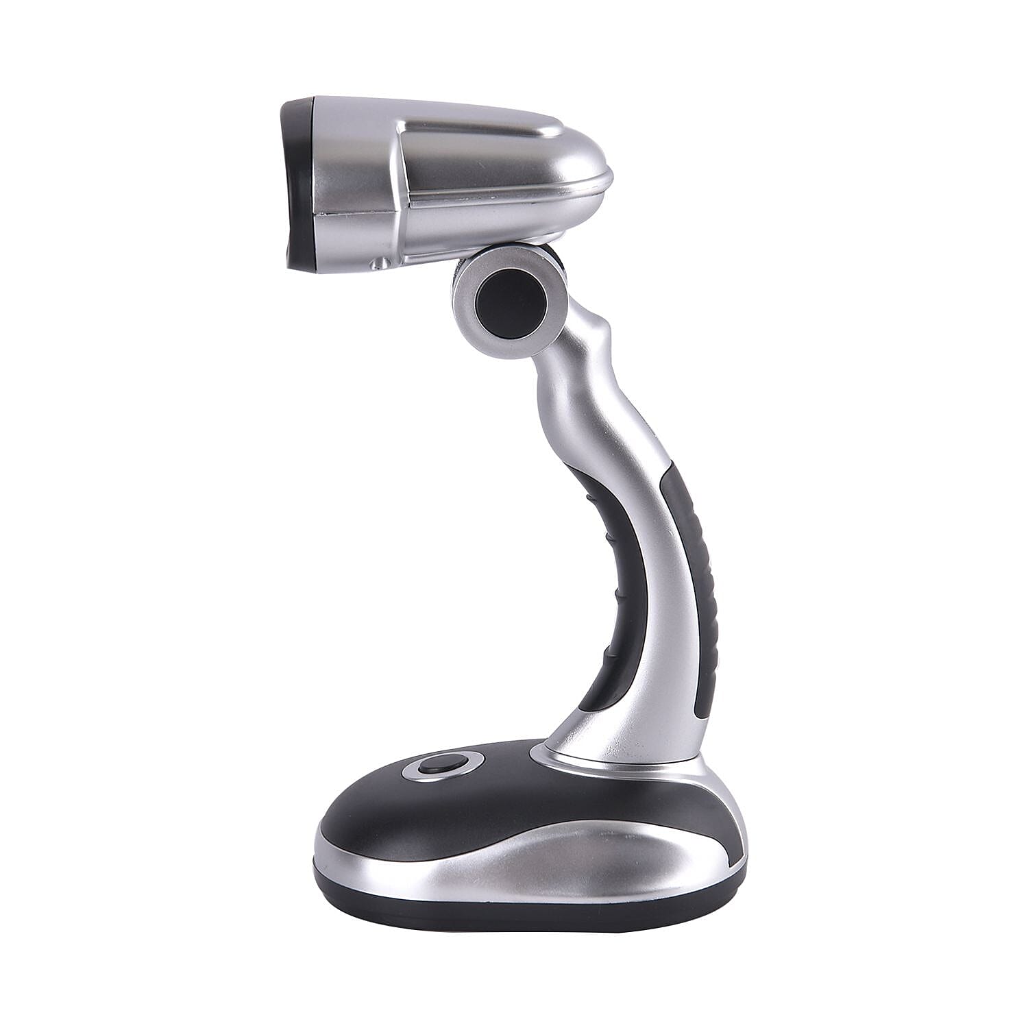 Homesmart Table Lamp (Size 20x11x8 cm) 3xAA Batteries (Not Inc.) - Silver - Black