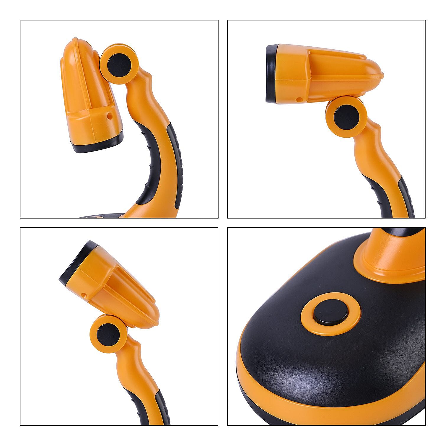 Homesmart Table Lamp (Size 20x11x8 cm) 3xAA Batteries (Not Inc.) - Yellow - Black