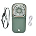 Multifunctional USB Rechargeable Mini Fan (Size 16x8x1 cm) - Green