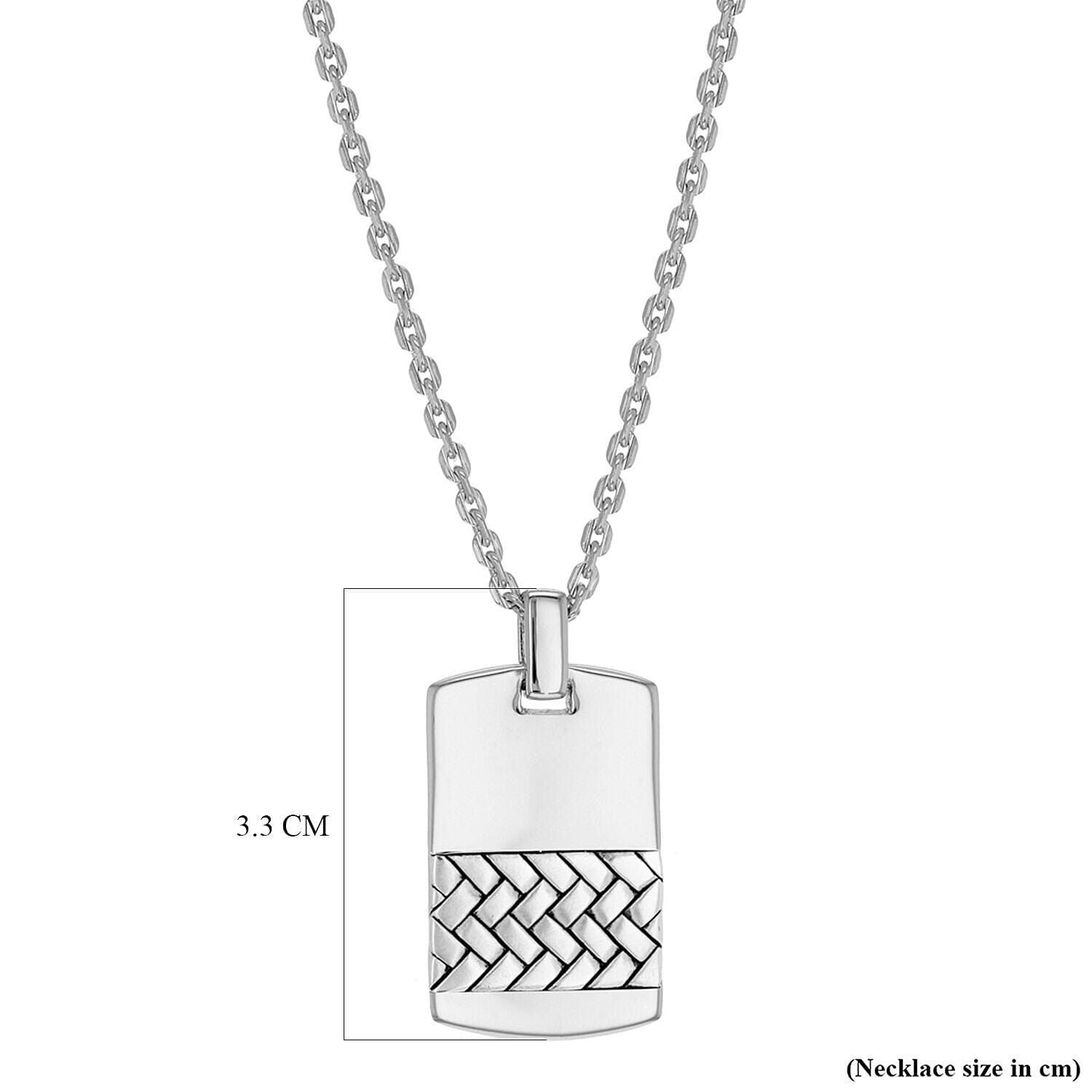 Sterling Silver NecklaceE (Size - 20),  Silver Wt. 18 Gms