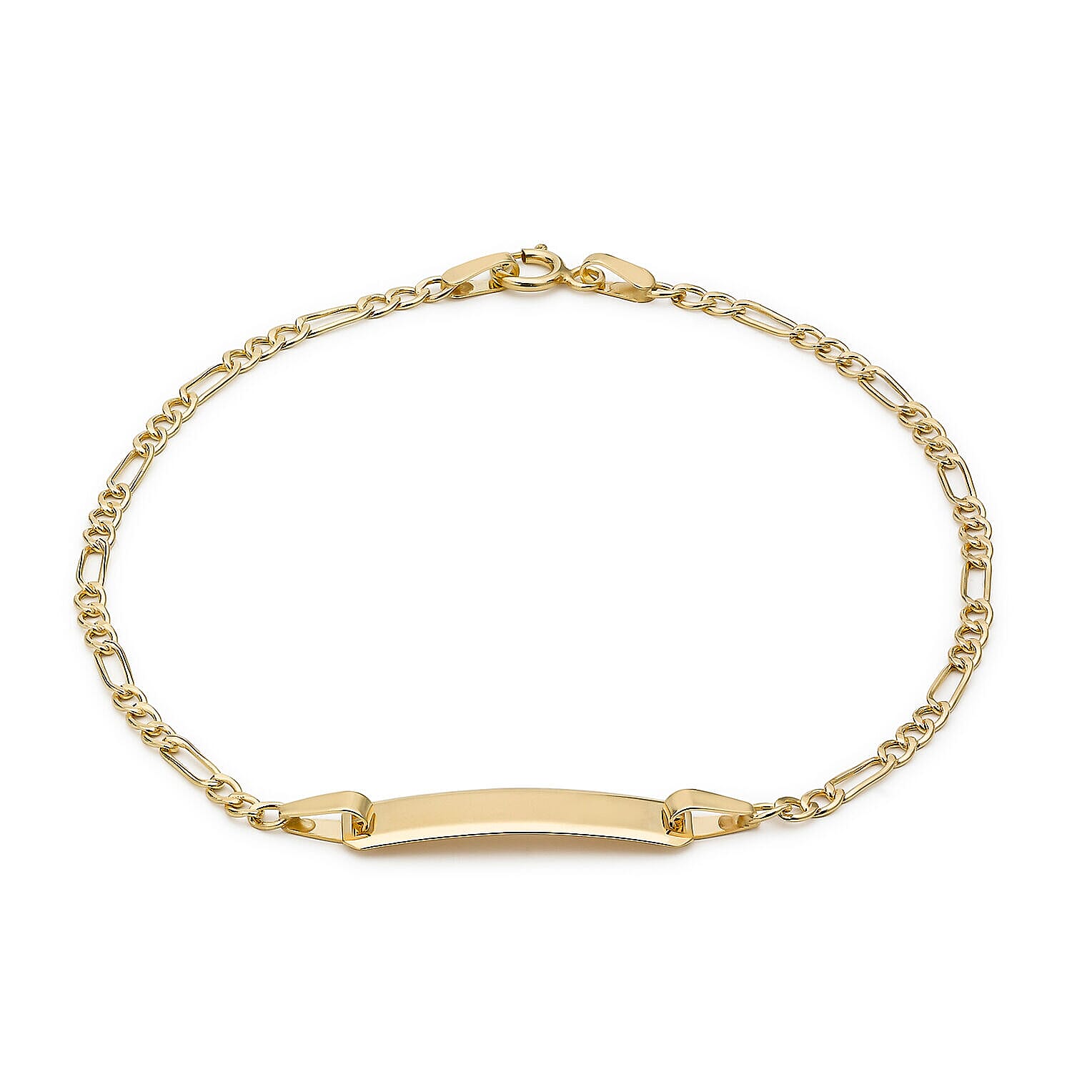 9K Yellow Gold  Bracelet (Size - 7),  Gold Wt. 1 Gms