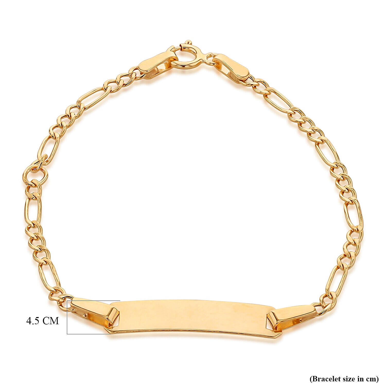 9K Yellow Gold  Bracelet (Size - 10.5),  Gold Wt. 0.95 Gms