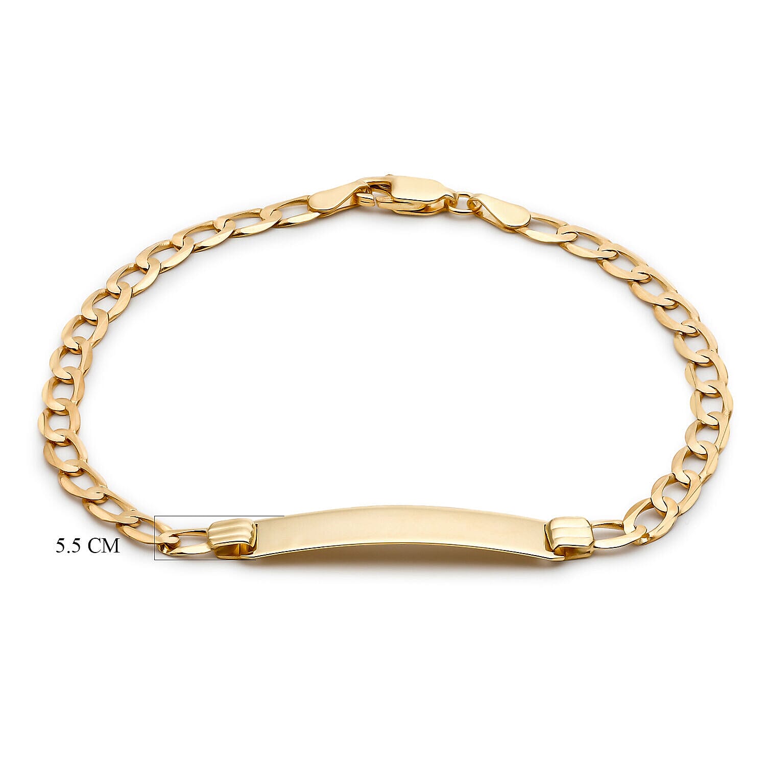 9K Yellow Gold  Bracelet (Size - 7),  Gold Wt. 3.5 Gms