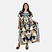 Close Out Summer Print Kaftan Dress (One Size up to 18) - Navy Blue