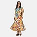 Close Out Summer Print Kaftan Dress (One Size up to 18) - Navy Blue