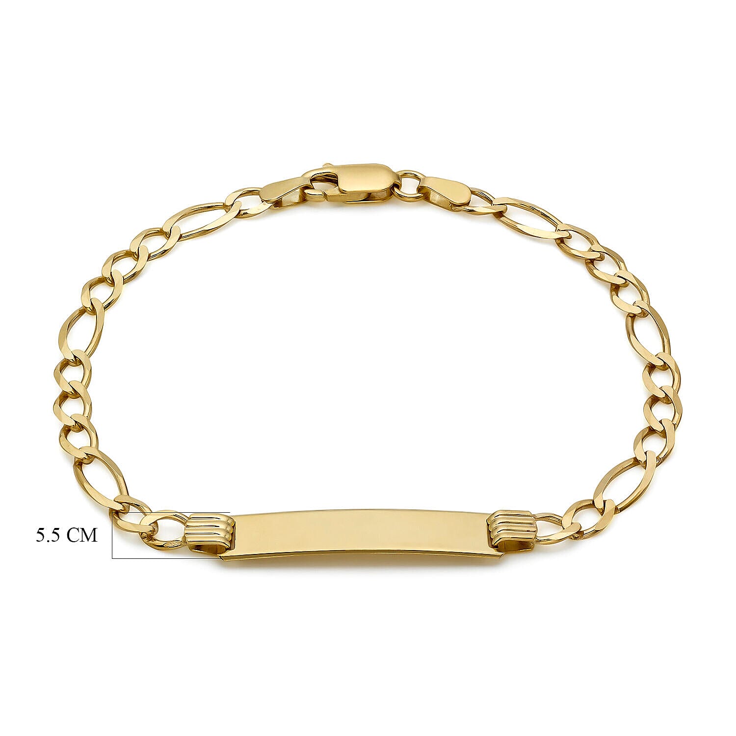 9K Yellow Gold  Bracelet (Size - 7),  Gold Wt. 4.2 Gms
